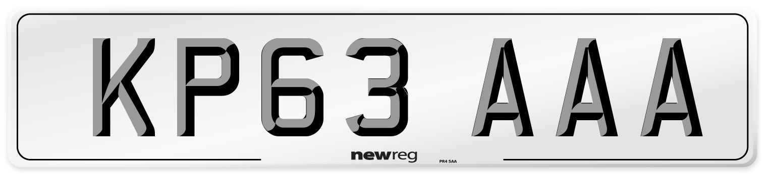 KP63 AAA Number Plate from New Reg
